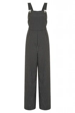 Women Yumi Pinstripe Dungaree Jumpsuit