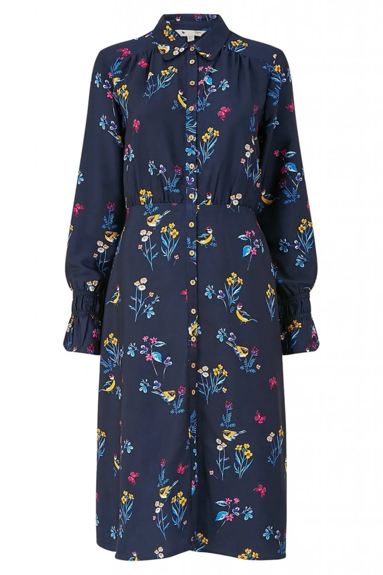 Women Yumi Recycled Bird Print Shirt Dress