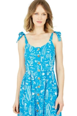 Women Yumi Sealife Print Sundress