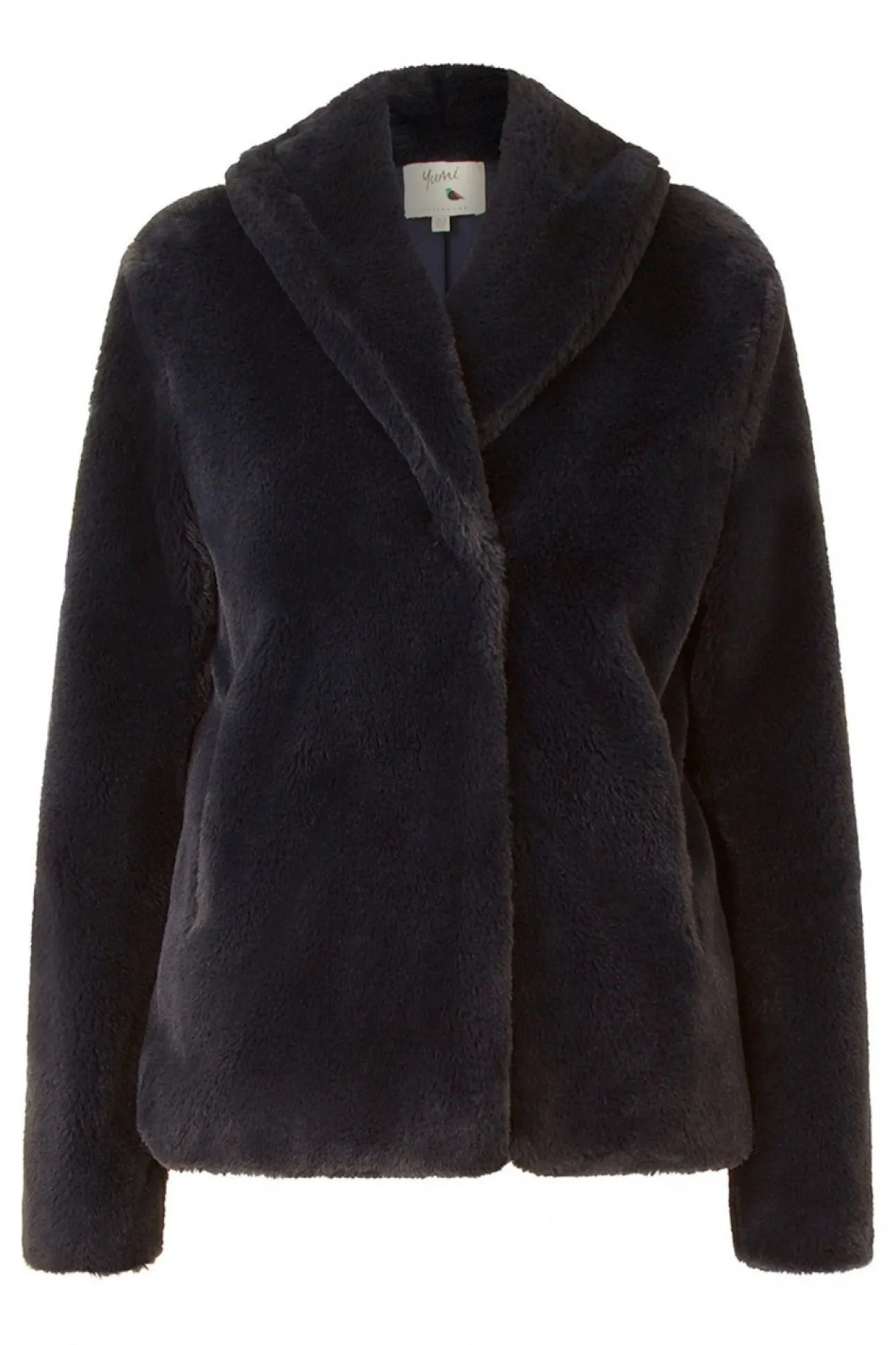 Women Yumi Short Wrap Faux Fur Coat