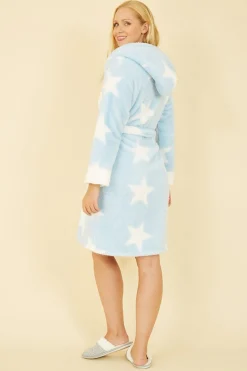 Women Yumi Star Snuggly Super Soft Dressing Gown