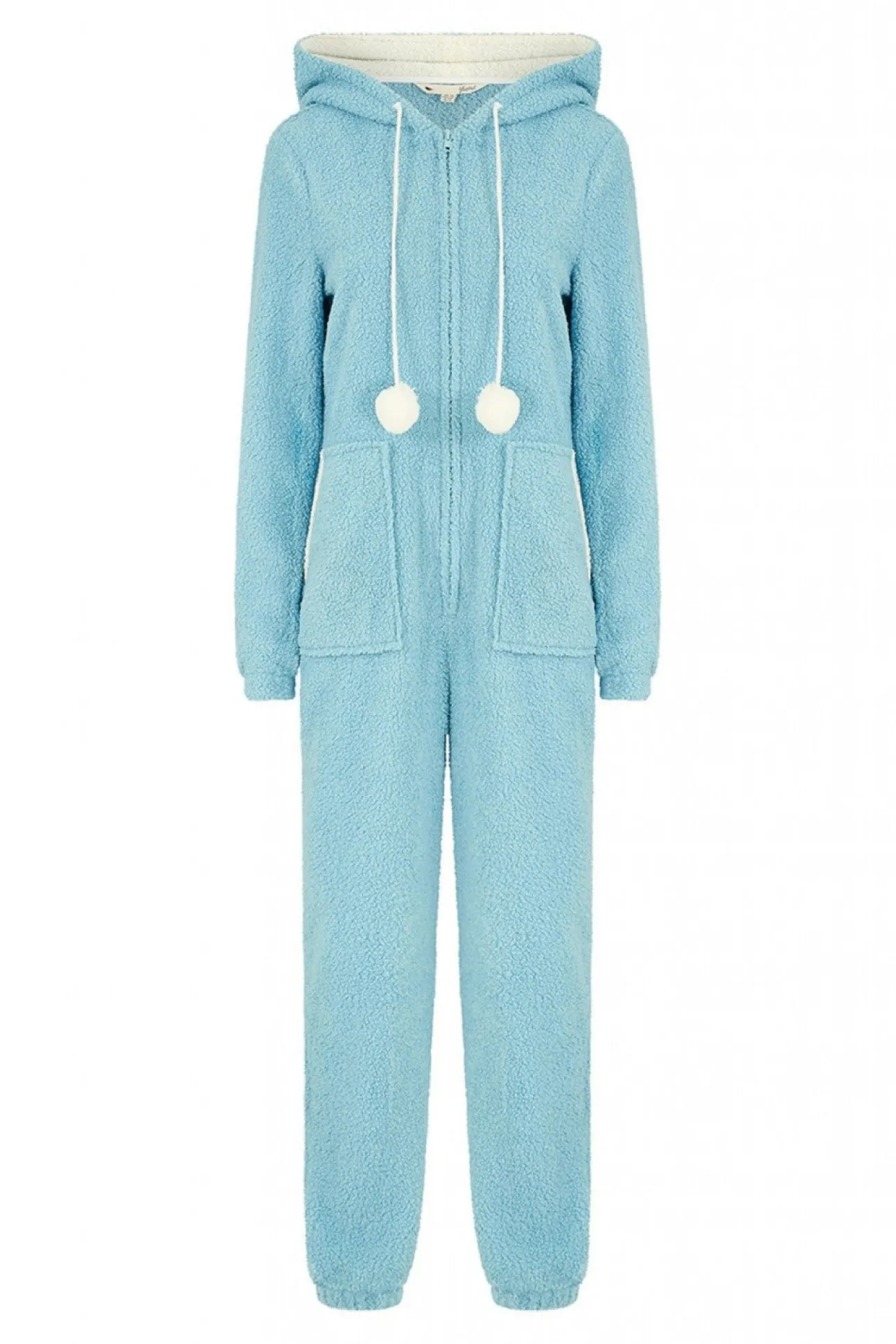 Women Yumi Teddy Bear Onesie With Pom Pom