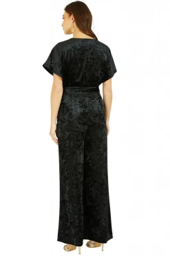 Women Yumi Velvet Kimono Sleeve Jumpsuit